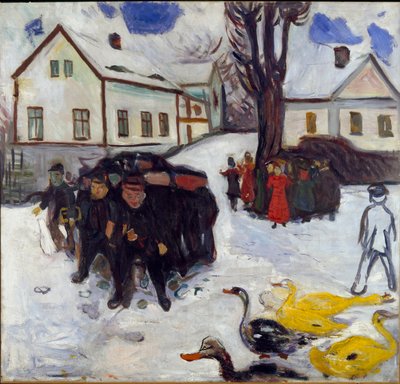 Børn og gæs af Edvard Munch