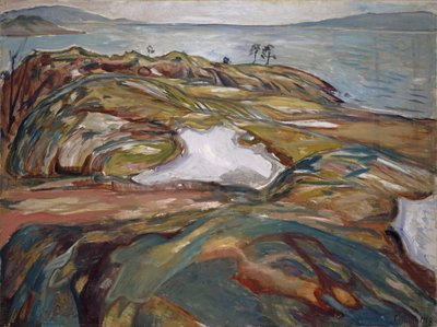 Kystlandskab, 1918 af Edvard Munch