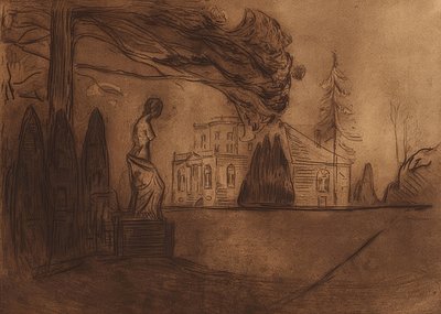 Haven om natten. 1902 af Edvard Munch
