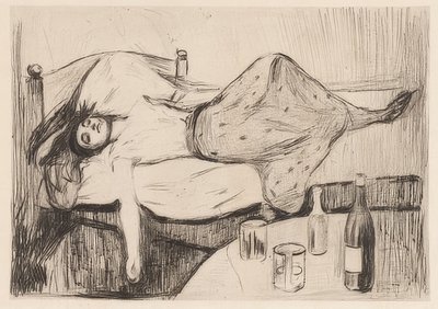 Dagen efter. 1894 af Edvard Munch