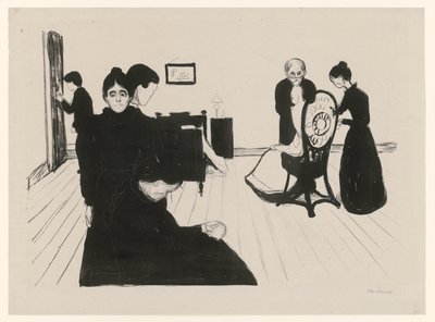 Døden på hospitalet af Edvard Munch