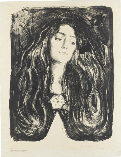 Brochen. Eva Mudocci af Edvard Munch