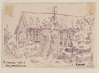 Edvard Munchs hytte i Åsgårdstrand af Edvard Munch