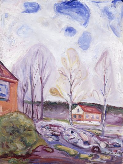 Fruhjahr Asgarstrand af Edvard Munch