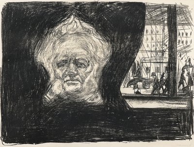 Henrik Ibsen på Café på Grand Hotel, 1902 af Edvard Munch