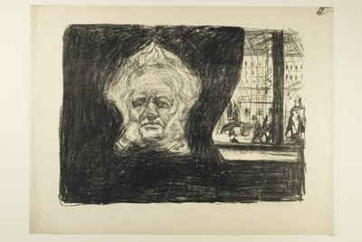Henrik Ibsen på Grand Café af Edvard Munch