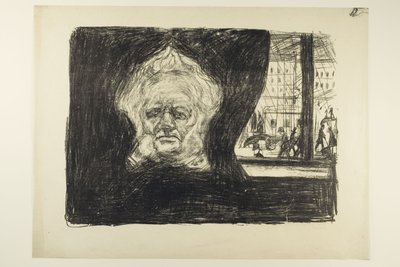 Henrik Ibsen på Grand Café af Edvard Munch