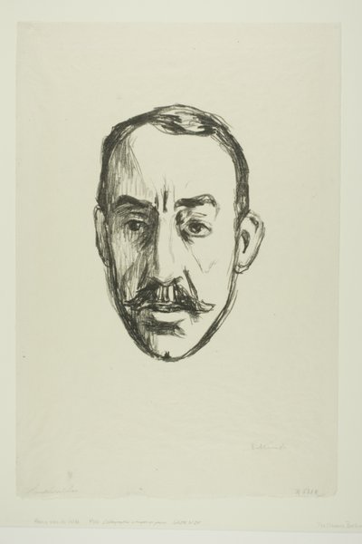 Henry van de Velde af Edvard Munch