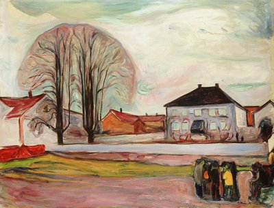 Hus i Aasgaardstrand af Edvard Munch