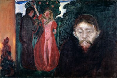 Jalousi, 1895 af Edvard Munch