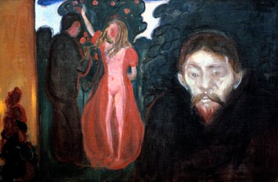 Jalousi, 1895 af Edvard Munch