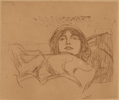 Ung kvinde. 1896 af Edvard Munch