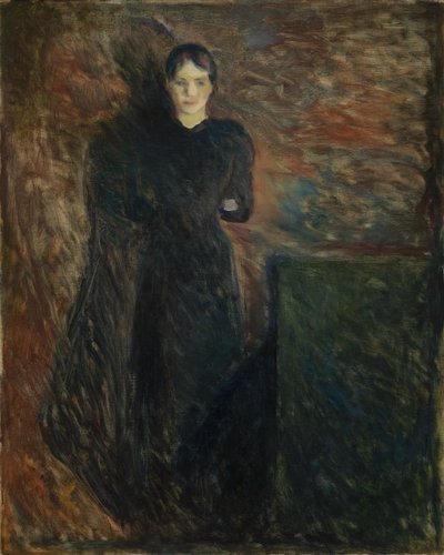 Dame i sort af Edvard Munch