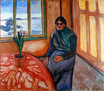 Melancolie (Laura) Painting by Edvard Munch (1863-1944) 1899 Sun. 110x126 cm Oslo, Kommunes Kunstsamlinger Munch-Museet (Musee Munch) af Edvard Munch