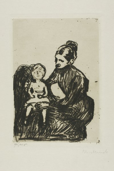 Sygeplejerske med en dreng/Moderen og det grædende barn af Edvard Munch