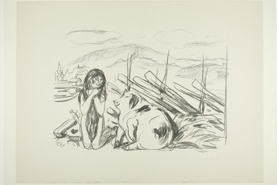 Omega og Grisen af Edvard Munch
