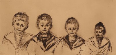 Portræt af de fire linde drenge. 1902 af Edvard Munch