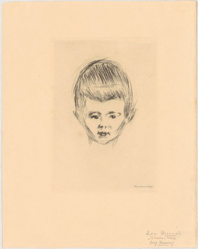 Portræt af Andreas Schwarz af Edvard Munch