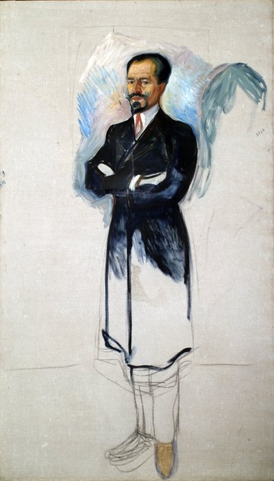 Portræt af Ernest Thiel 1859-1947 af Edvard Munch
