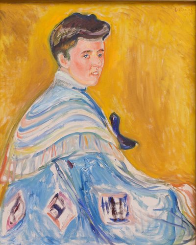 Portræt af Hanni Esche, af Munch, Edvard (1863-1944). Olie på lærred af Edvard Munch