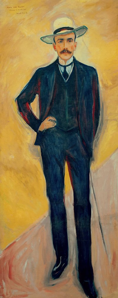 Portræt af Harry Graf Kessler 1868-1937, 1906. af Edvard Munch