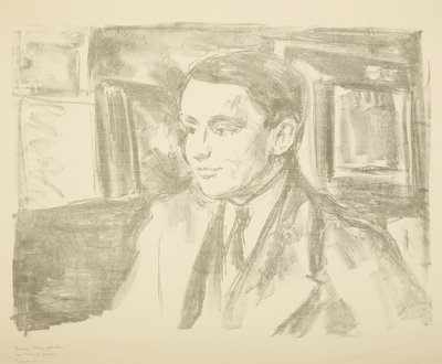 Portræt af Wolfgang Gurlitt, 1912. af Edvard Munch