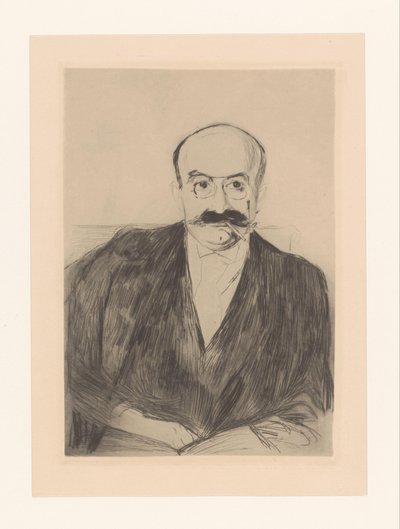 Portræt af Dr. Max Ash af Edvard Munch