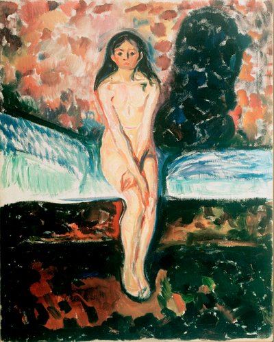Pubertet Etude. Maleri af Edvard Munch (1863-1944) Før 1895 Oslo, Kommunale Kunstsamlinger Munch-museet (Musee Munch) af Edvard Munch