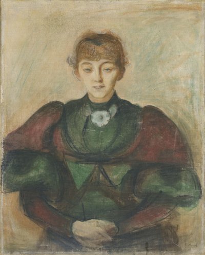 Ragnhild Backstrøm, ca. 1894 (pastel på lærred) af Edvard Munch