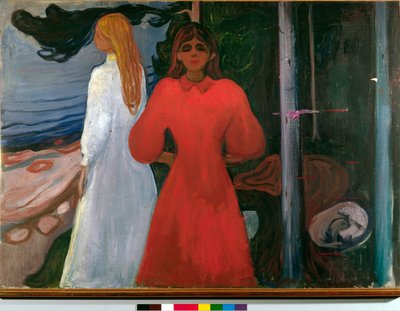 Rød og hvid af Edvard Munch