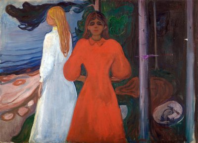 Rød og hvid af Edvard Munch