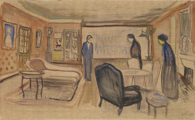 Scene af Ibsens "Spøgelser", 1906 af Edvard Munch