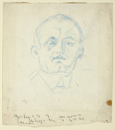Selvportræt af Edvard Munch