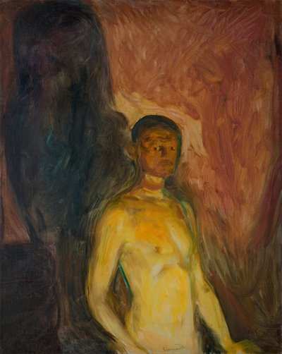 Selvportræt i helvede af Edvard Munch