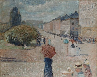 Forårsdag på Karl Johan af Edvard Munch