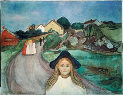 Gade i Asgårdstrand af Edvard Munch