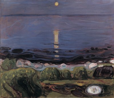 Sommernat ved stranden af Edvard Munch
