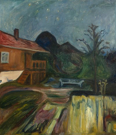 Sommernat i Åsgårdstrand af Edvard Munch