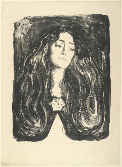 Brochen. Eva Mudocci af Edvard Munch