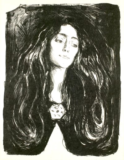 Brochen. Eva Mudocci af Edvard Munch