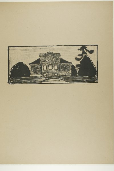 Haven foran Dr. Lindes hus af Edvard Munch
