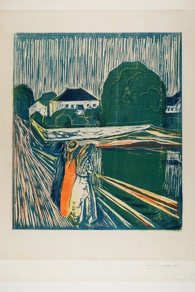 Pigerne på broen af Edvard Munch