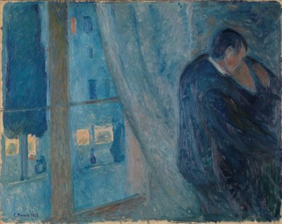 Kysset, 1892. af Edvard Munch