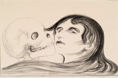 Dødens kys af Edvard Munch