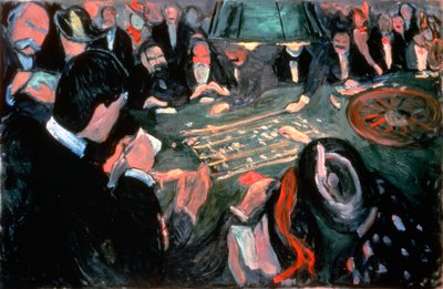 Roulettebordet i Monte Carlo, 1903 af Edvard Munch