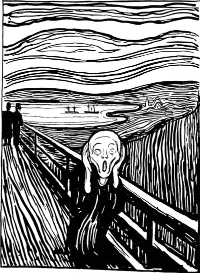 Skriget, 1895. af Edvard Munch