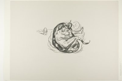 Slangen er dræbt af Edvard Munch