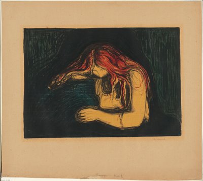 Vampyren II af Edvard Munch