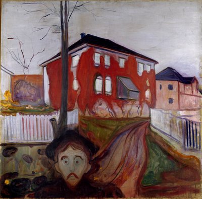 The Virgin Red Vine Maleri af Edvard Munch (1863-1944) 1899-1900 Søn. 119,5x121 cm Oslo, Kommunale kunstsamlinger Munch-museet (Musee Munch) af Edvard Munch