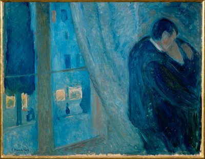 The kiss (olie på lærred) af Edvard Munch